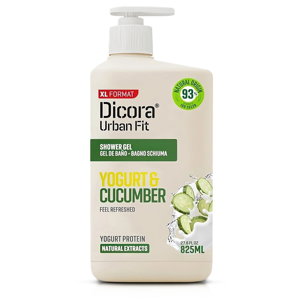 جل استحمام بالزبادي والخيار 825 مل