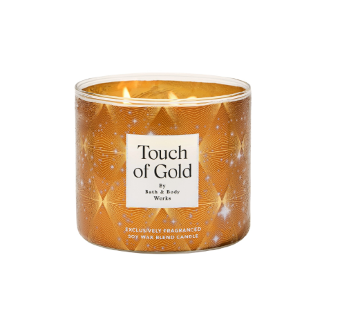 شمعة تاتش أوف جولد بثلاث فتائل 411 غرام