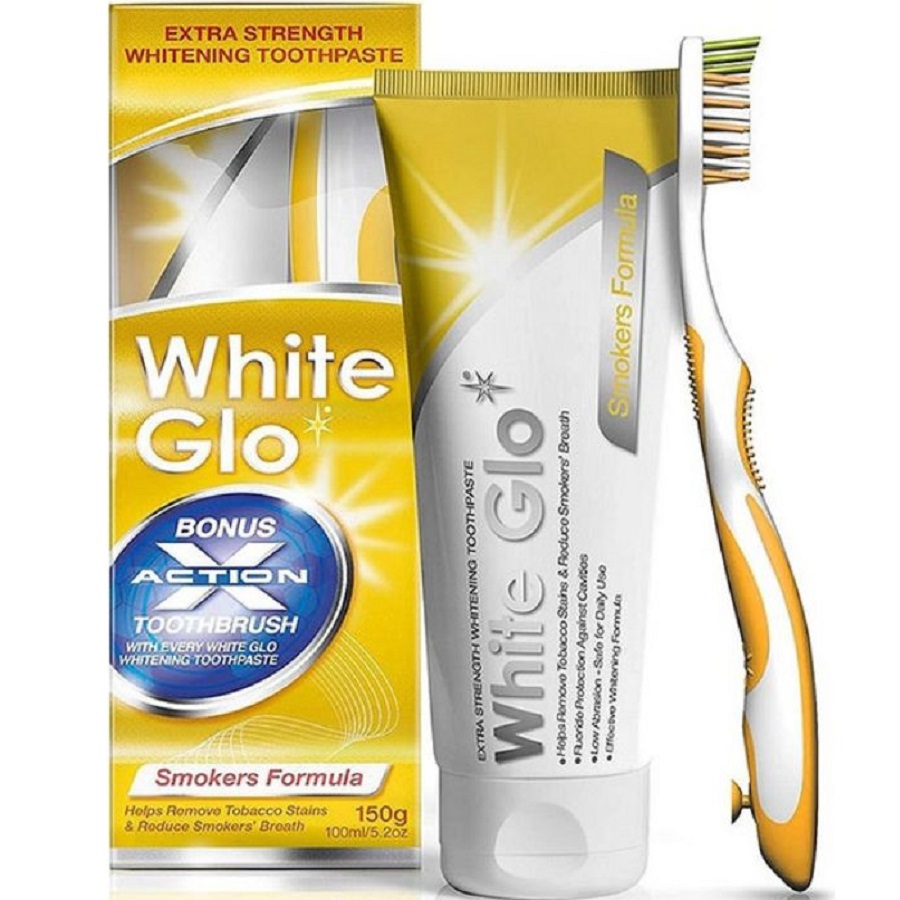 معجون تبييض الأسنان ضد بقع السجائر مع فرشاة 150 غرام