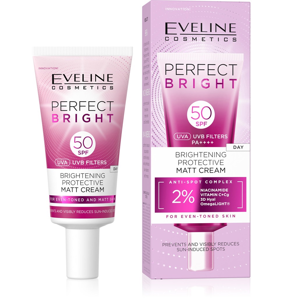 كريم الوجه غير اللامع بيرفكت برايت لتفتيح وحماية البشرة بعامل حماية من الشمس 50، 30 مل