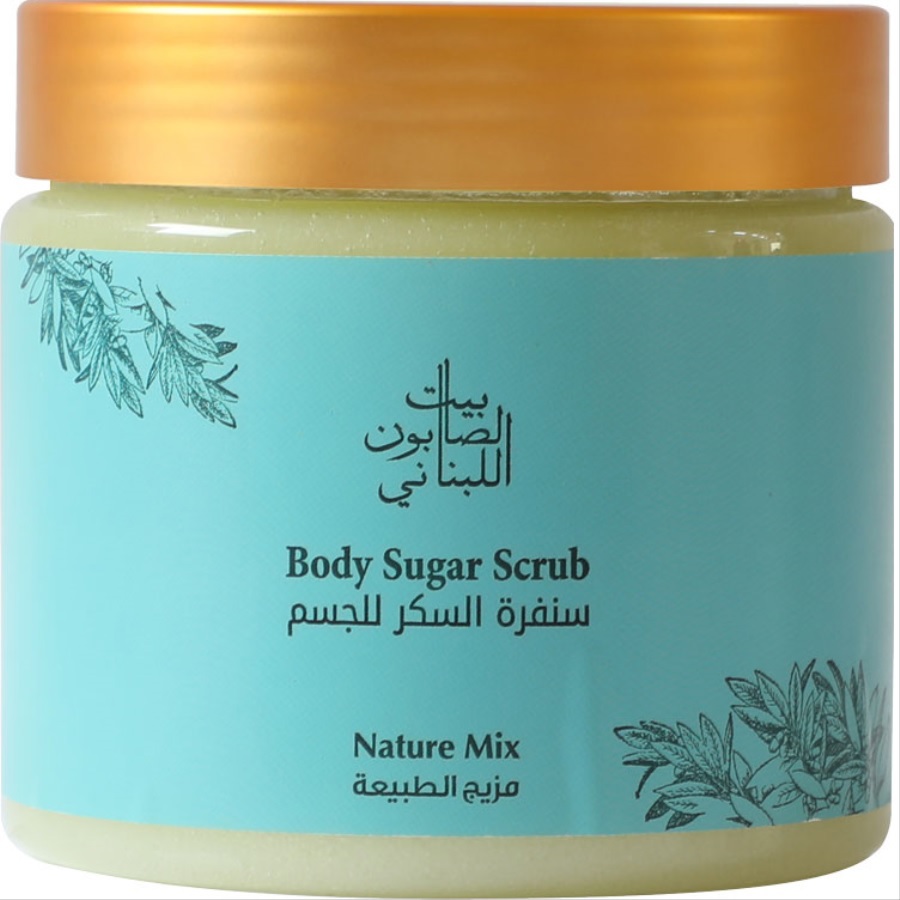 مقشر السكر للجسم بأمتزاج الطبيعة 500 غم