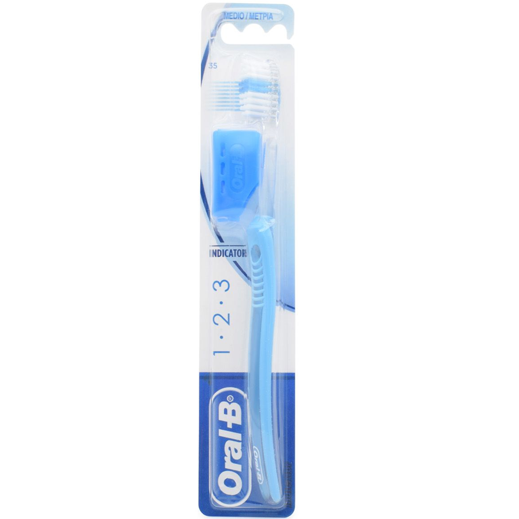 فرشاة أسنان ميديم 35 ازرق فاتح