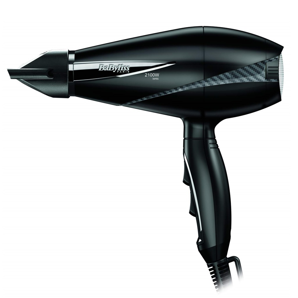 مجفف الشعر باللون الأسود