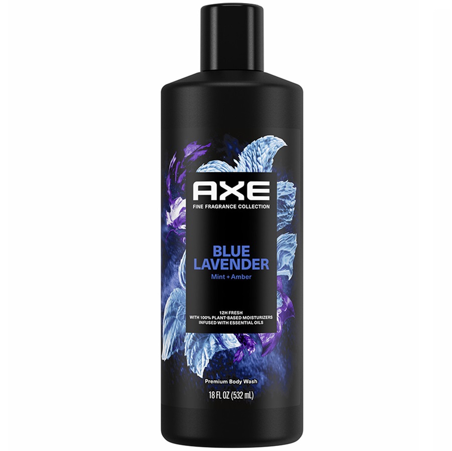 غسول الجسم باللافندر الأزرق لمدة 12 ساعة، 532 مل
