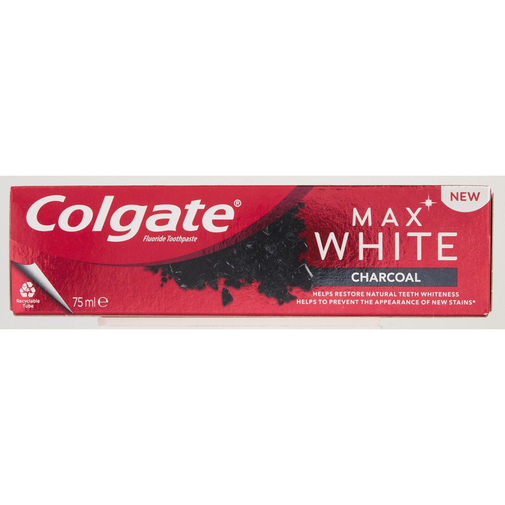 معجون أسنان ماكس وايت بالفلورايد والفحم 75 مل