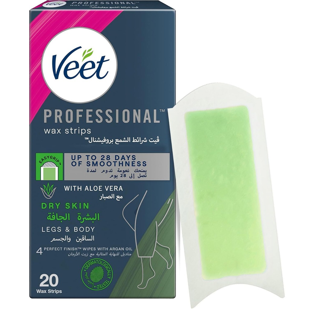 شرائح شمعية ايزي جل للبشرة الجافة 20 قطعة