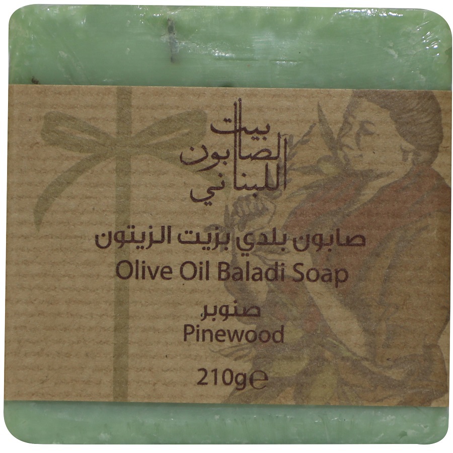 صابون بلدي بزيت الزيتون وخشب الصنوبر 210 غم
