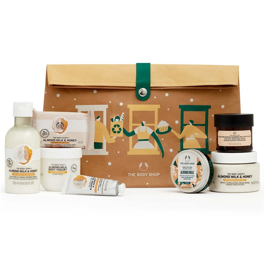 حقيبة هدايا رائعة بحليب اللوز والعسل