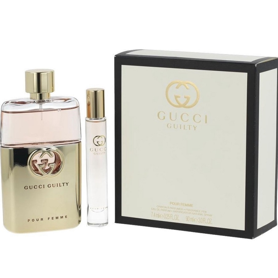 مجموعة السفر غوتشي جيلتي بور فيم 2 قطعة