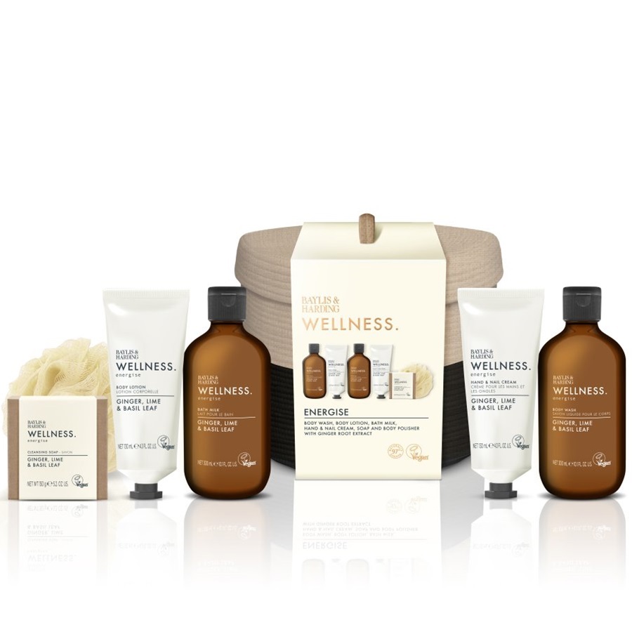 مجموعة هدايا سلة الاستحمام الفاخرة ويلنس 6 قطع