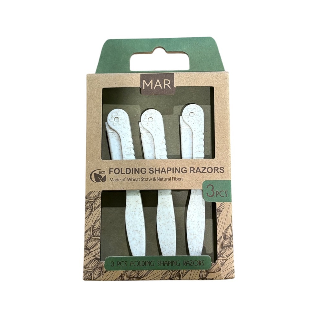 شفرات حلاقة قابلة للطي 3 قطع