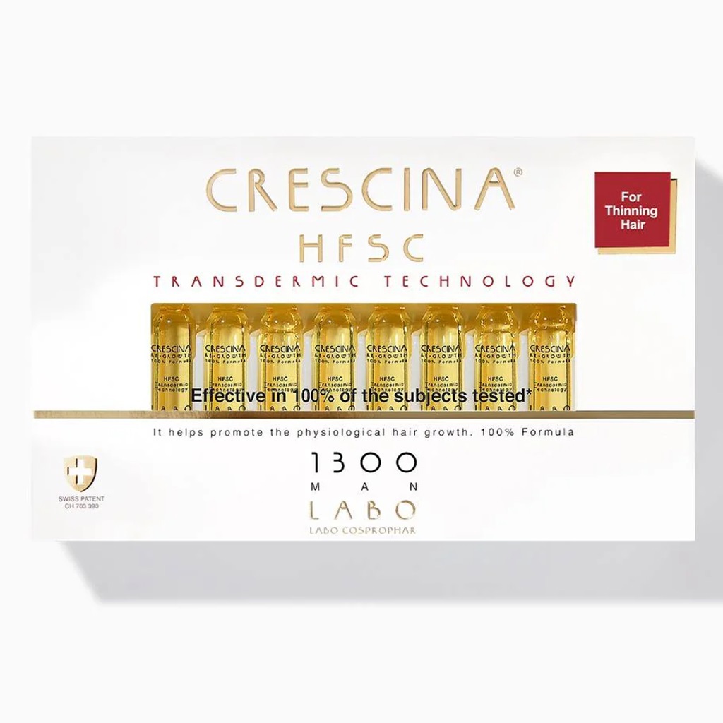 أمبولات كريسينا للشعر فعالة بنسبة 100% للرجال