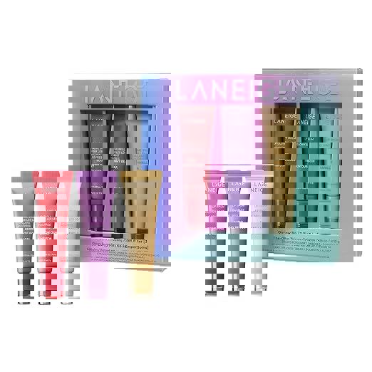 مجموعة مرطب شفاه لامع من لانيج، 3 قطع