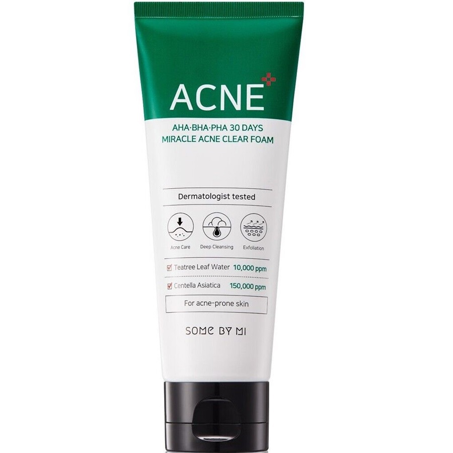 رغوة تنظيف حب الشباب باحماض الفا وبيتا وبولي هيدروكسي 100 مل