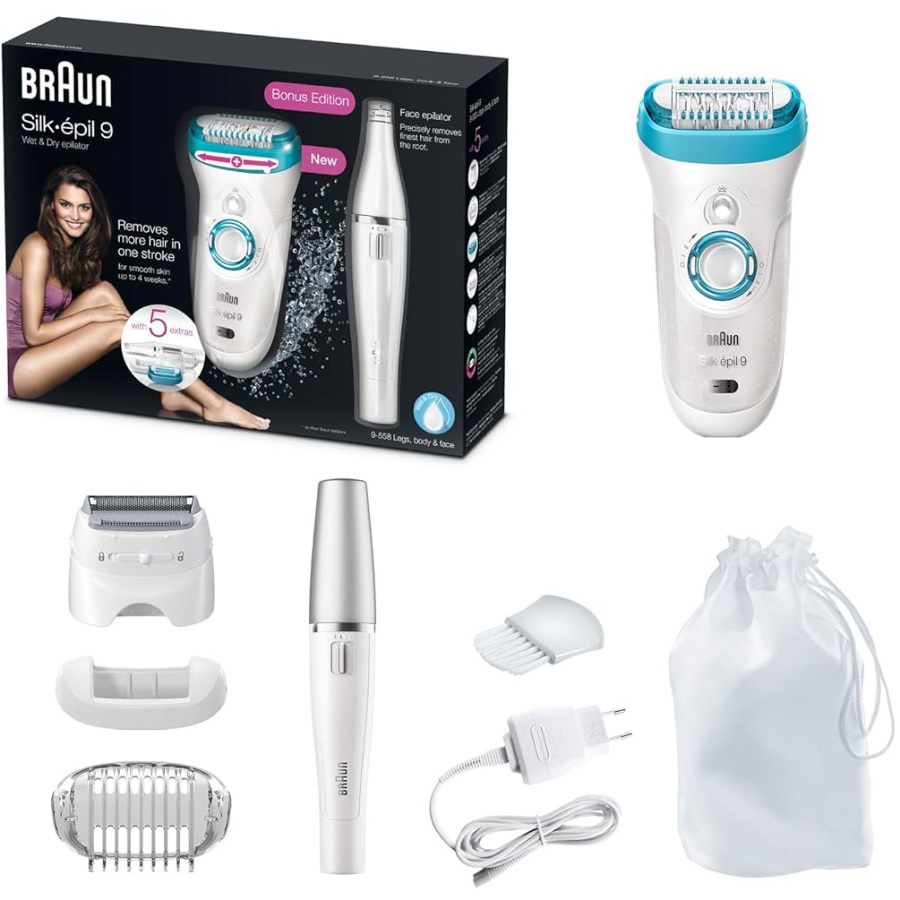 جهاز سيلك ابيل 9 لازالة الشعر للاستخدام الجاف والمبلل