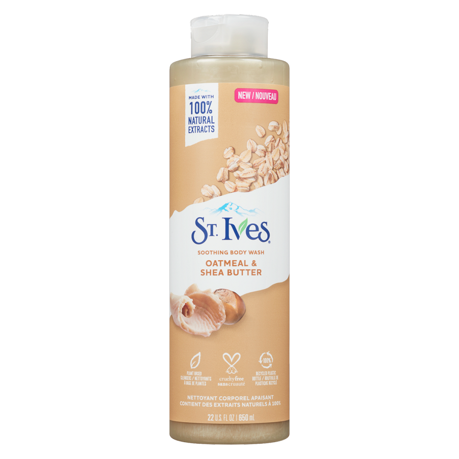 غسول للجسم بالشوفان وزبدة الشيا 650 مل