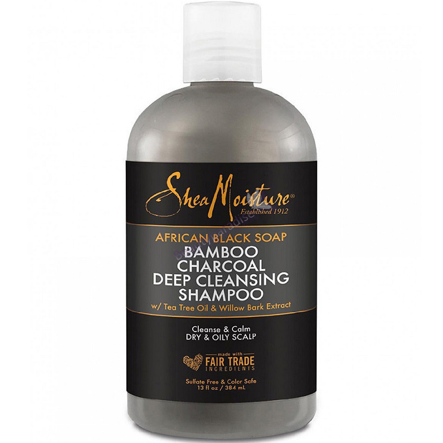 شامبو بالصابون الأفريقي الأسود وفحم الخيزران 384 مل