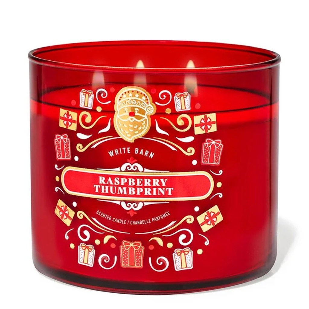 شمعة رازبيري بثلاثة فتائل 411 غم