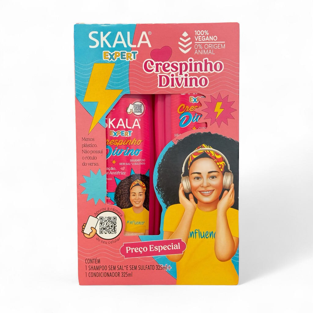 مجموعة بلسم و شامبو للعناية بشعر الأطفال المجعد 2 × 325 مل