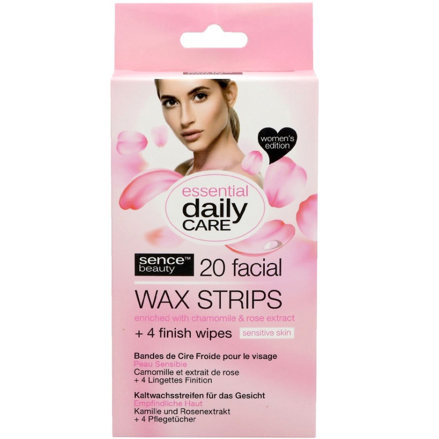 شرائح شمع لازالة شعر الوجه 20 قطعة