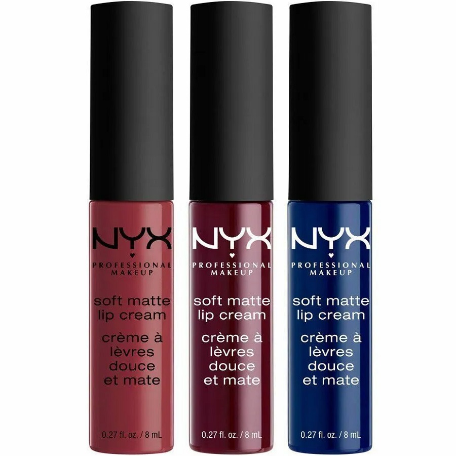 مجموعة احمر شفاه ناعم غير لامع 3 قطع