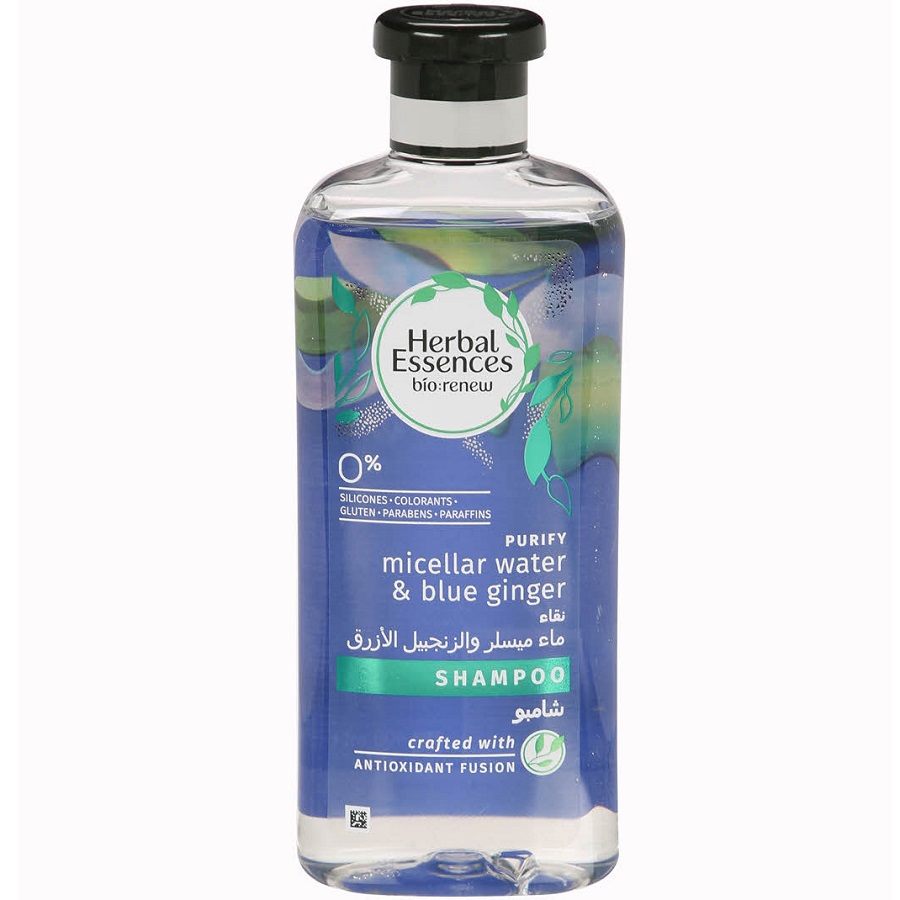 شامبو بماء الميسيلار والزنجبيل الأزرق 400 مل