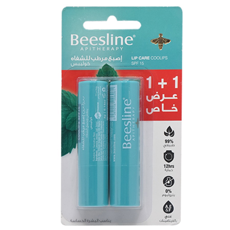 مرطب الشفاه بالنعناع بعامل حماية من الشمس 15, 1+1