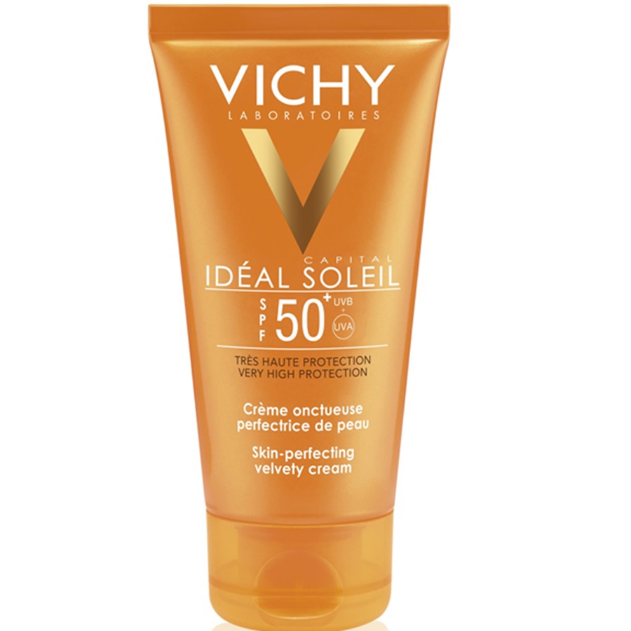 كريم مخملي للبشرة بعامل حماية من الشمس 50, 50 مل