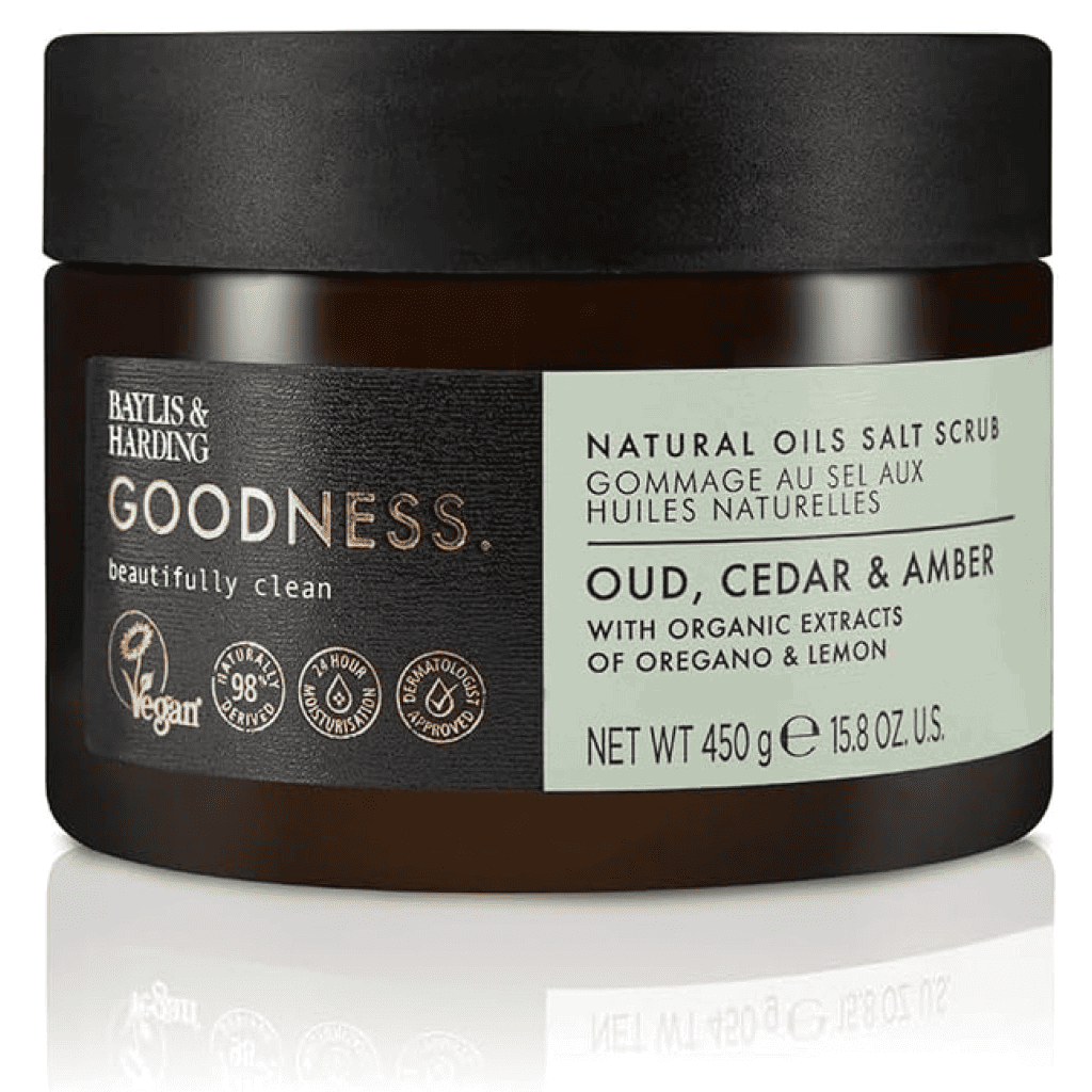 مقشر الجسم بالملح ورائحة العود 450 غم