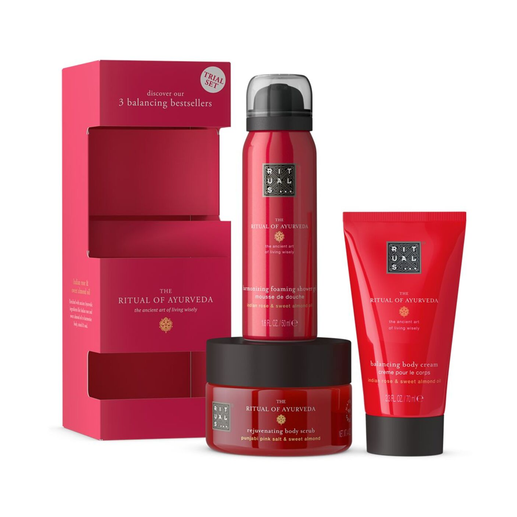 مجموعة العناية بالجسم ذا ريتوال أوف أيورفيدا 3 قطع