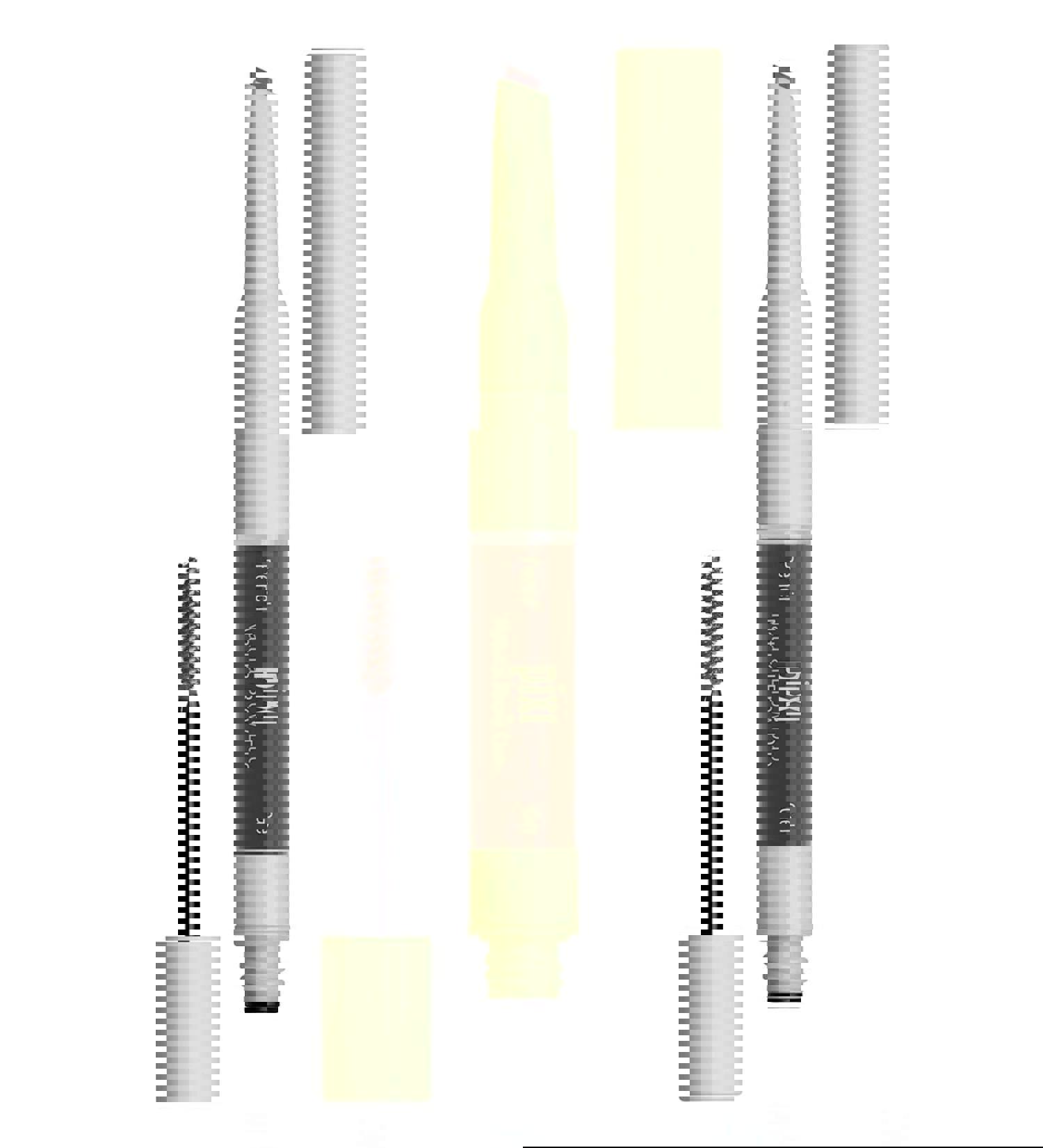قلم حواجب ثنائي باللون بني داكن