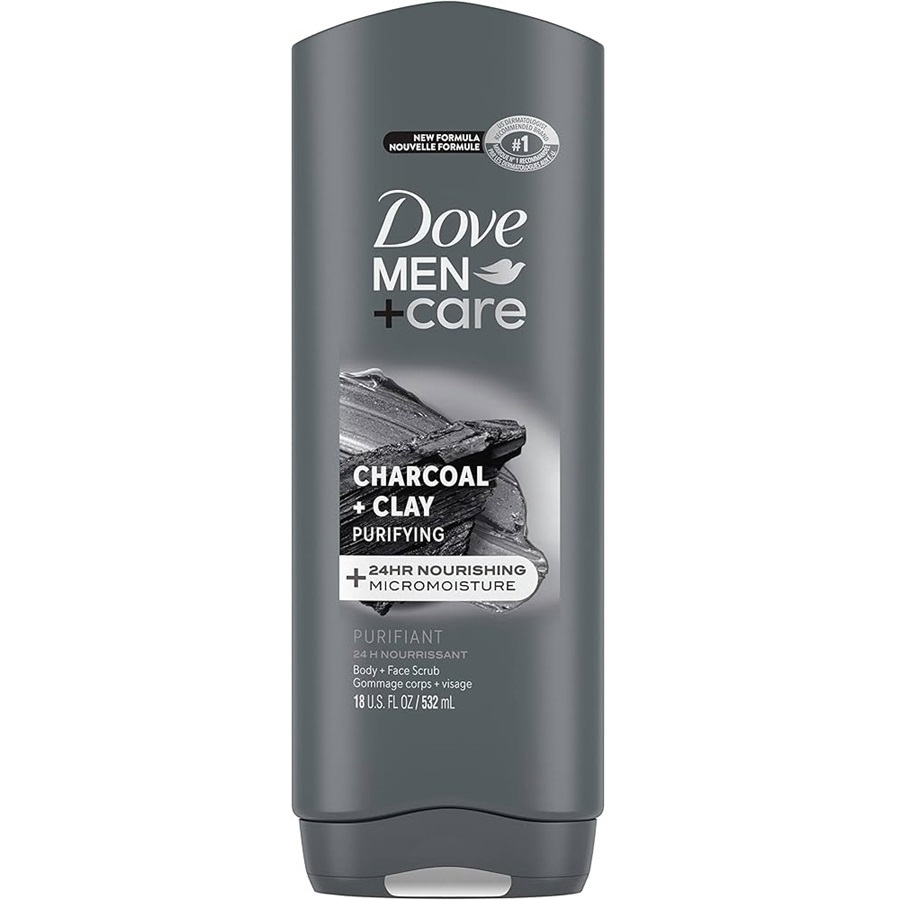 غسول الجسم للرجال بالفحم والطين 532 مل