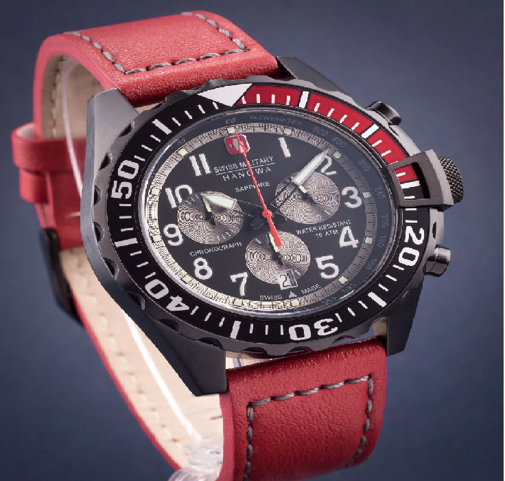 ساعة سويس ميليتاري هانوا تاتش داون كرونو للرجال