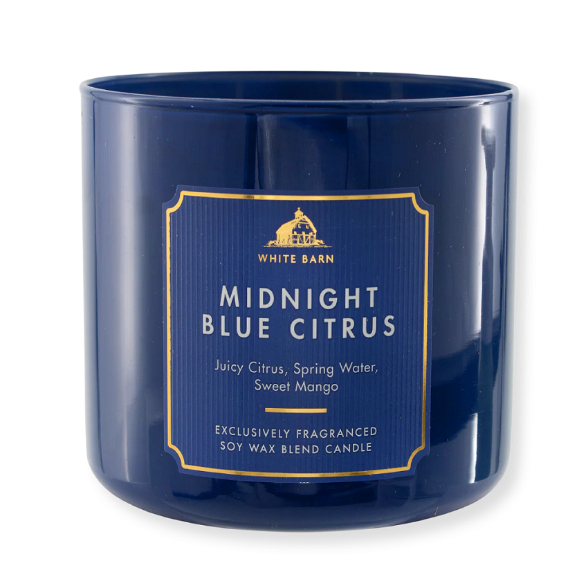 شمعة برائحة الحمضيات ميدنايت بلو 411 غرام