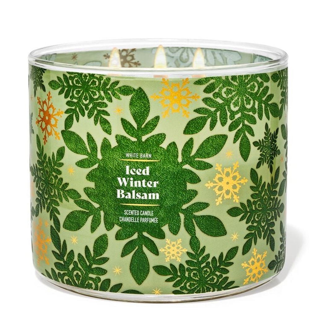 شمعة بلسم الشتاء المثلج بثلاثة فتائل 411 غم