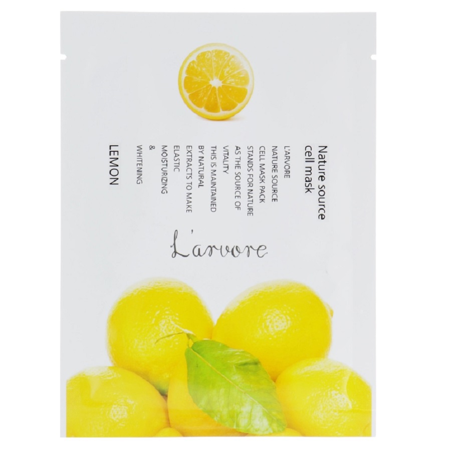 ماسك ورقي بالليمون