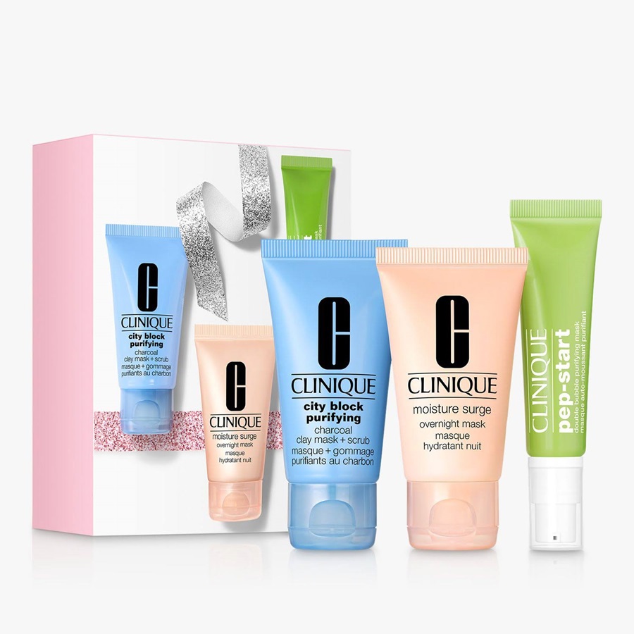 مجموعة أقنعة الوجه المنقية للعناية بالبشرة 3 قطع