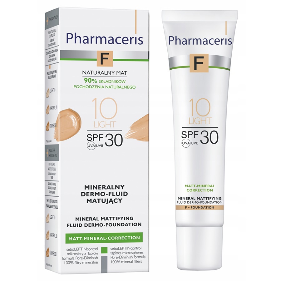 كريم أساس سائل غير لامع مينيرال ديرمو بعامل حماية من الشمس 30، 30 مل