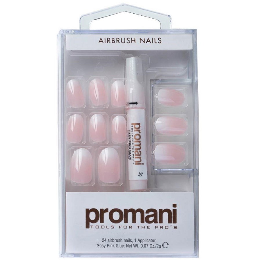 أظافر صناعية (وردي متدرج)