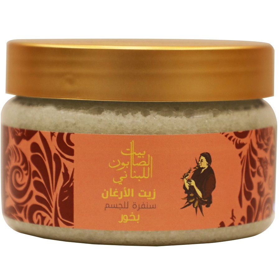 مقشر للجسم بزيت الأرغان والبخور 300 غم