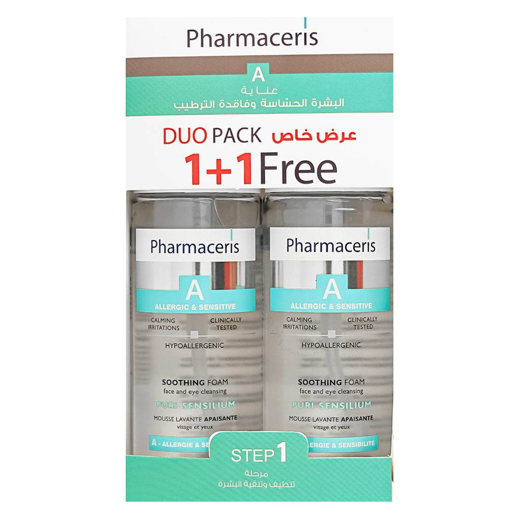 غسول فوم للبشرة الحساسة 150 مل 1+1