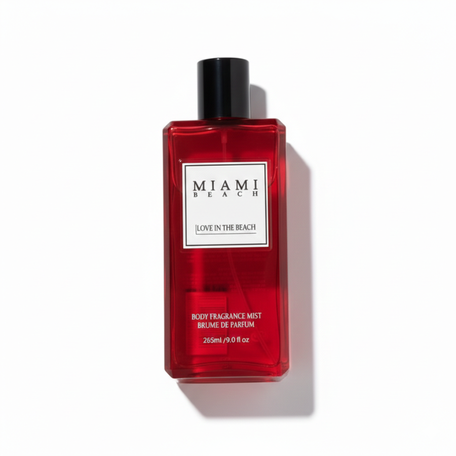 معطر للجسم برائحة شاطئ ميامي، 265 مل، برائحة الحب على الشاطئ