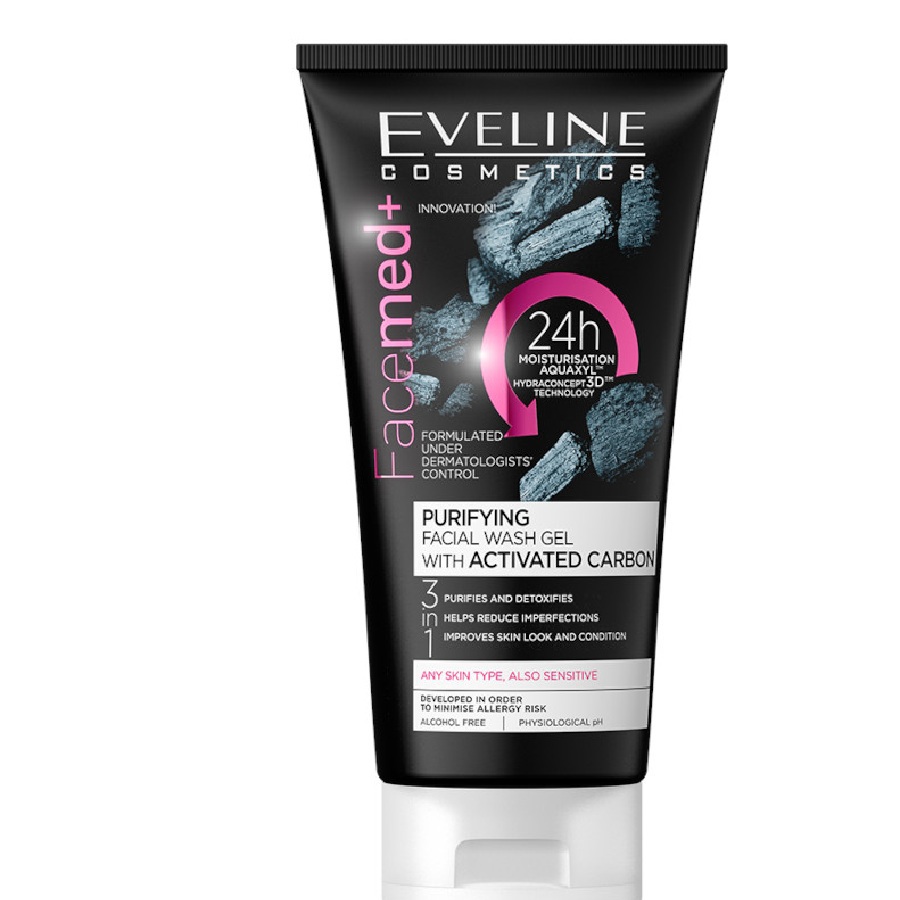 غسول جل للوجه فيس ميد 3 في 1، أكتيفاتيد كاربون 150 مل