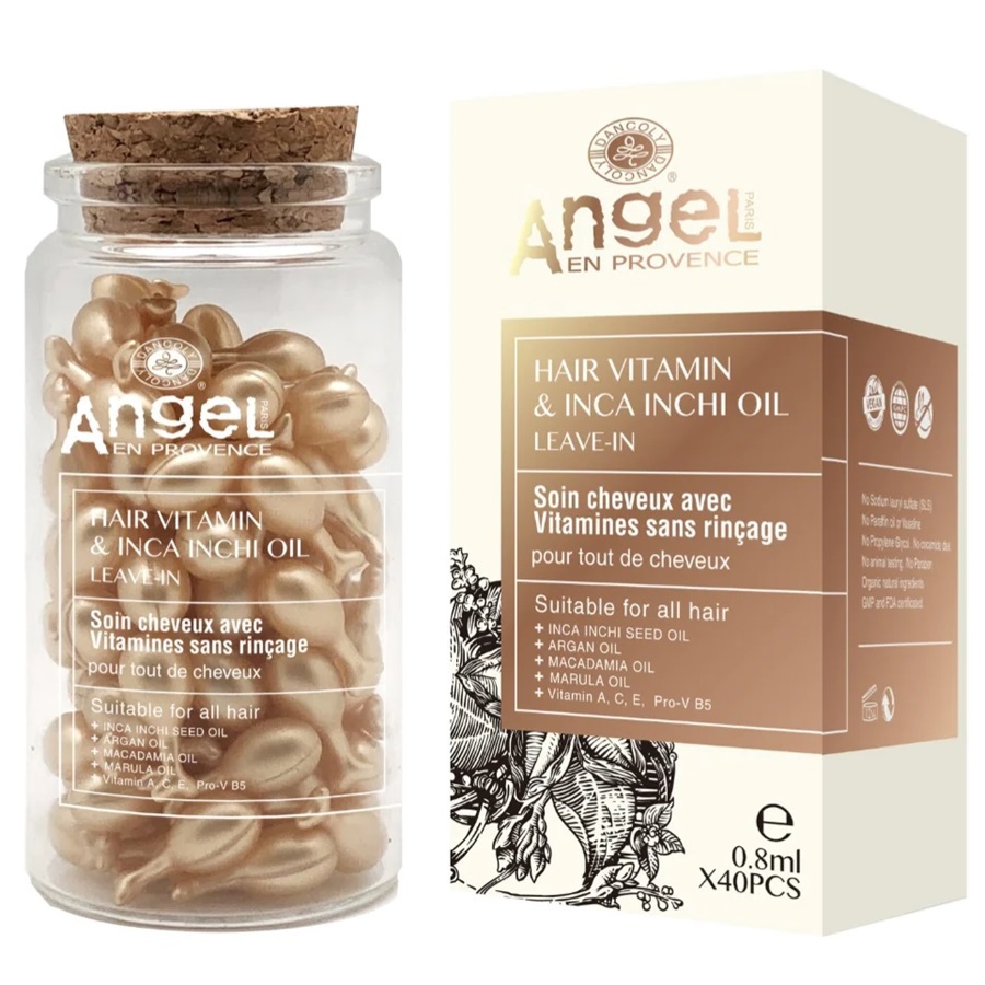 زيت يترك على الشعر بالفيتامين وزيت الإنكا إنشي 0.8*40 قطعة