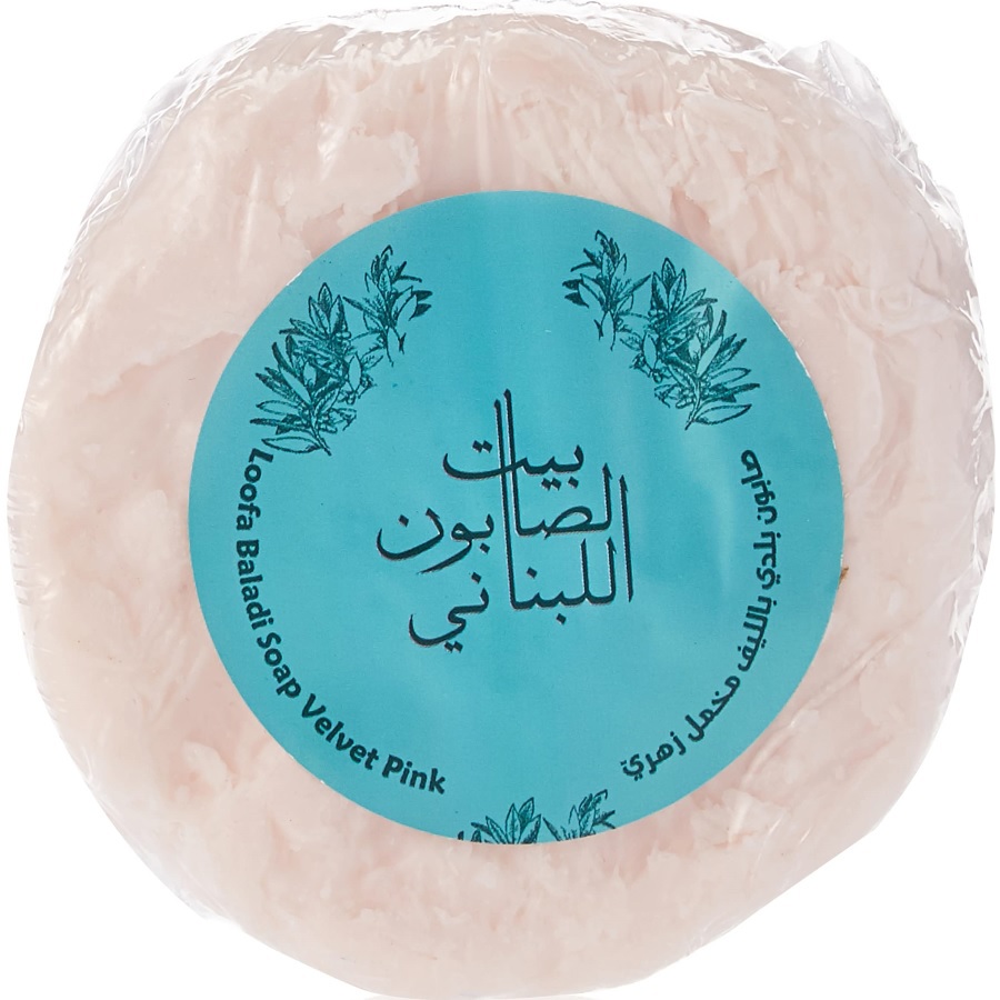 صابون بلدي بالليف مخمل زهري 300 غم