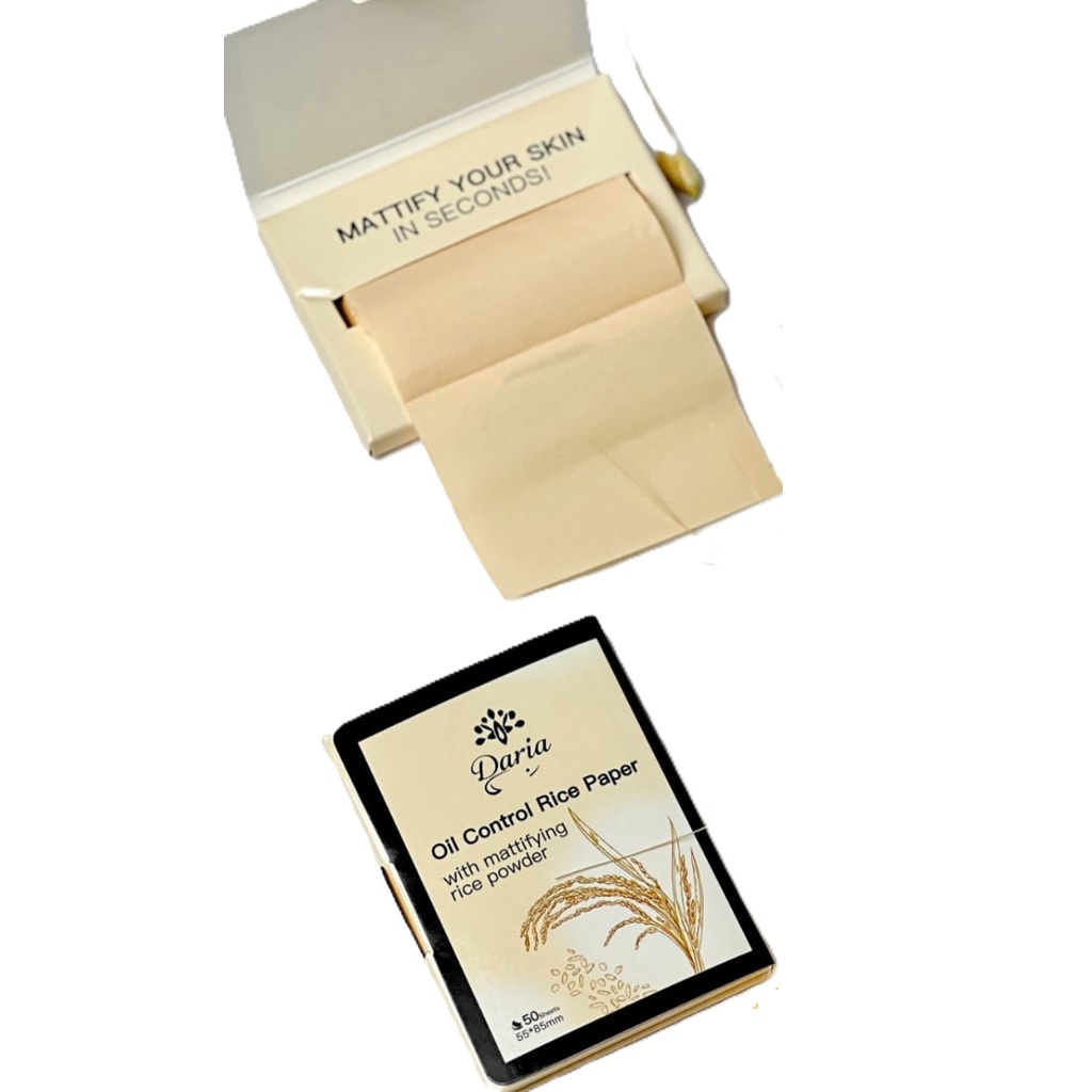 ورق بخلاصة الأرز للتحكم في الزيوت داريا 50 قطعة