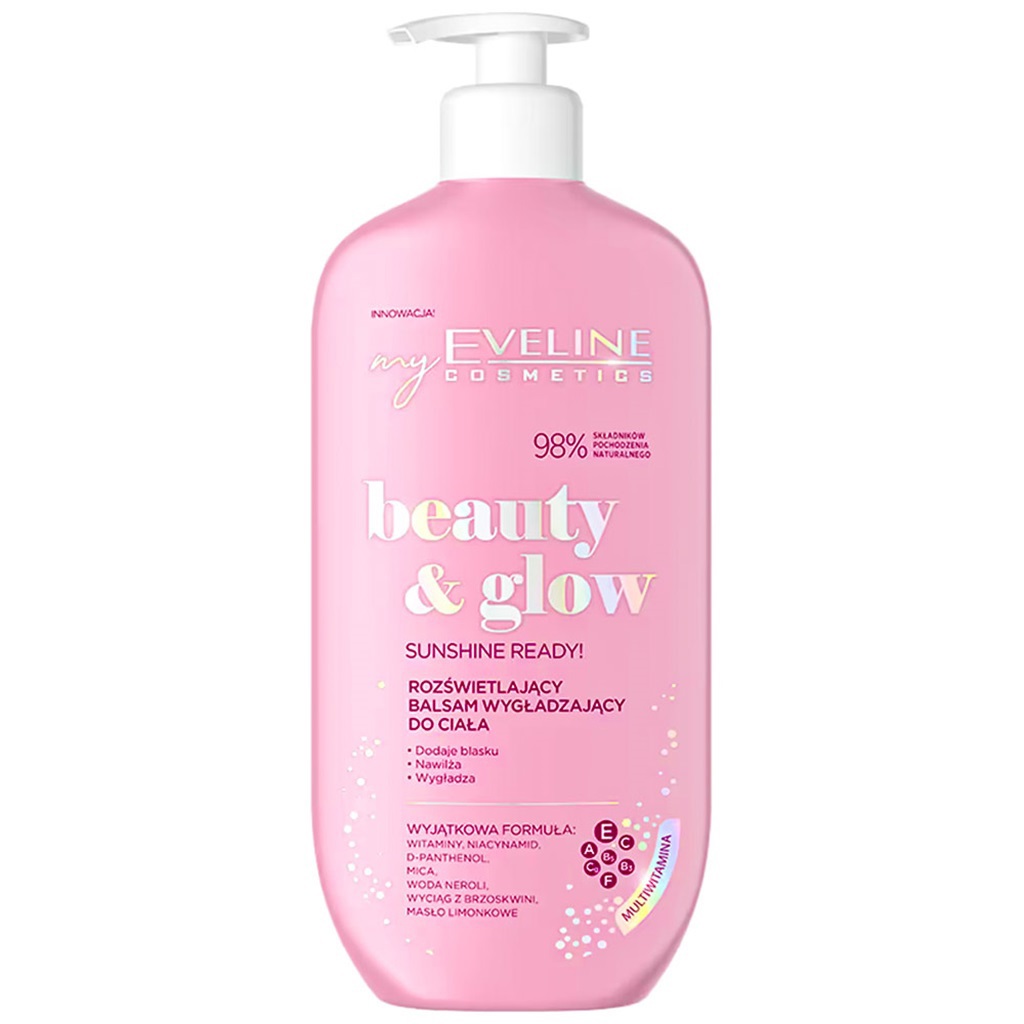 لوشن الجسم المنعم والمضيء بيوتي آند جلو 350 مل