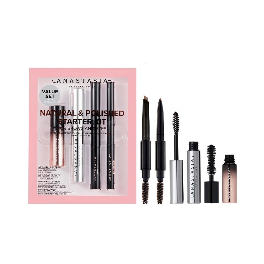 مجموعة الحواجب والرموش للمبتدئين (بني فاتح)