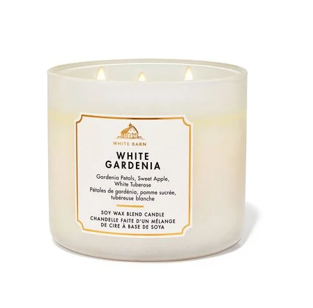 شمعة وايت غاردينيا بثلاثة فتائل 411 غم