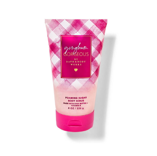مقشر الجسم بنقشة مربعات من باث آند بودي، 226 غرام، رائع